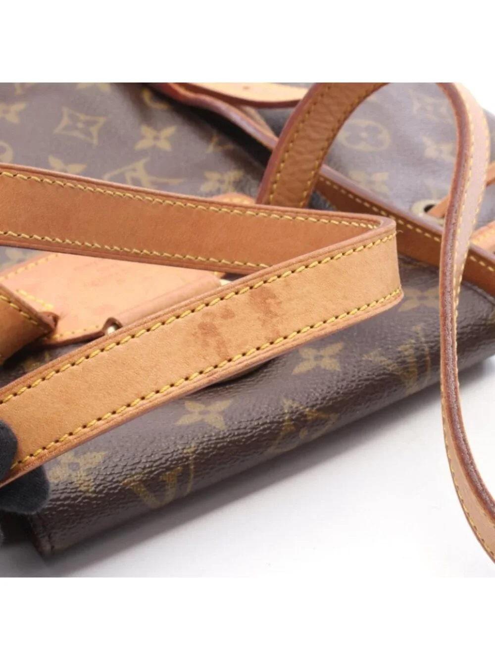 Louis Vuitton Backpack Montsouris MM Canvas Leather